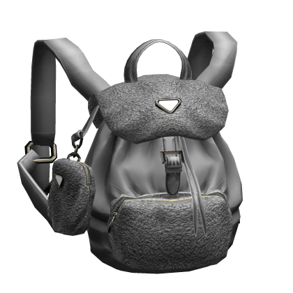 2000s Vintage Luxury Designer Backpack (Grey) Roblox item