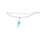 Pearlescent Lightning Neckalce