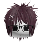 moe whispy vkei japanese + mask (berry)