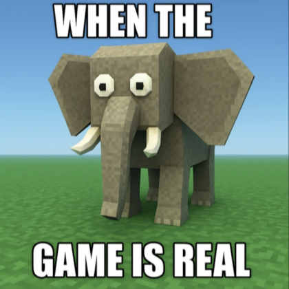 when the game is real Roblox decal