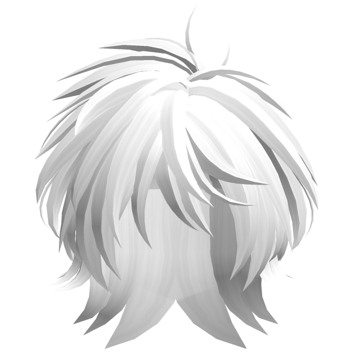 Emo Side Swept Moe Bob (White)