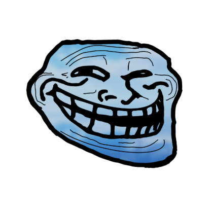 Reflection Troll face Roblox decal