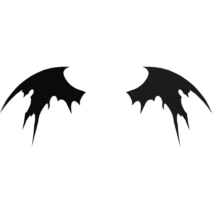 Black Devil Wings Worn Out