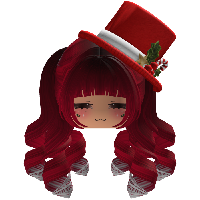 fluffy Christmas hair beret (Red)