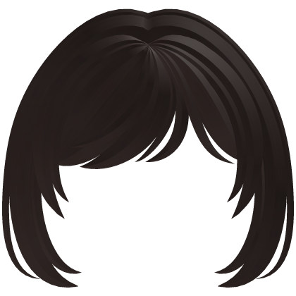 ♡︎ ꒰ kawaii fluffy bangs in dark brown ა