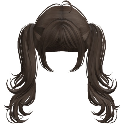 Flowy Long Igari Lolita Pigtails (Brown) Roblox item