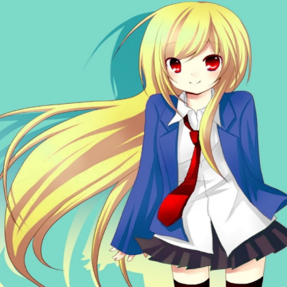 Anime Yellow Haired Girl Roblox decal