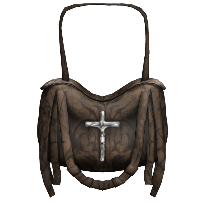 Brown Grunge Emo Strapped Handbag 1.0
