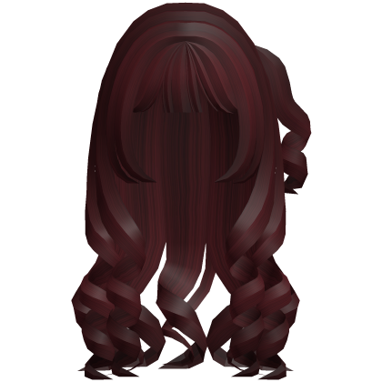 swirly curled kawaii cute side pigtail red 