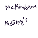 Gingy and King's stuff