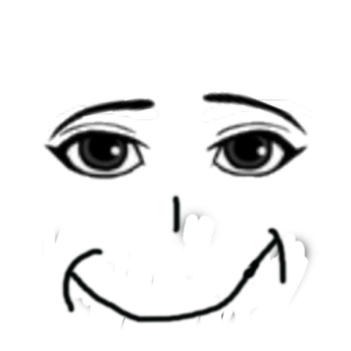 a funny face Roblox decal