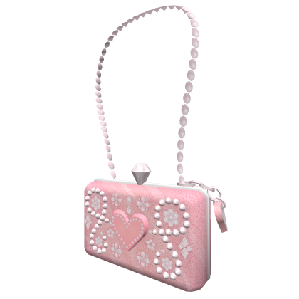 Mini Rhinestone Bag in Pink thumbnail