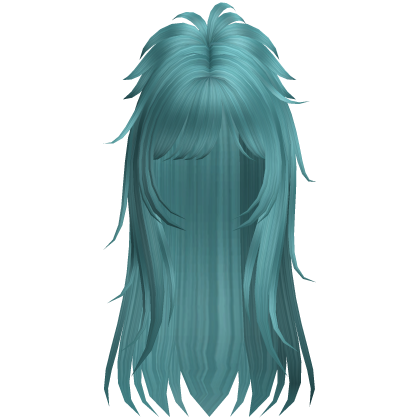 Scene Gyaru Layered Ponytail Hair (Teal) Roblox item