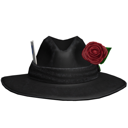 Cowboy Rose Fedora Hat