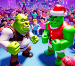 Wait in line for Shrek And The Grinch