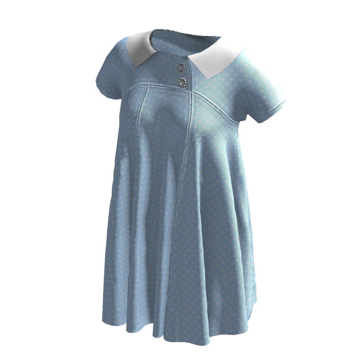 Cute Kawaii Blue Babydoll Dress