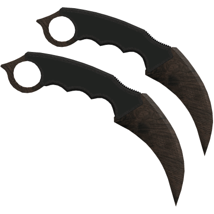 [FREE] Dual Karambits: Dark Wood thumbnail