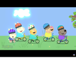 The group of peppa pig