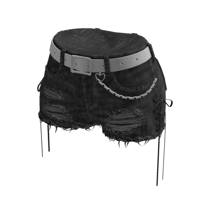Y2K Lace-Up Shorts (Dark Grey) thumbnail