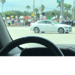The protesting group