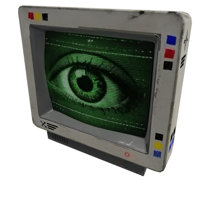 Creepy Green Eye Monitor 👁️