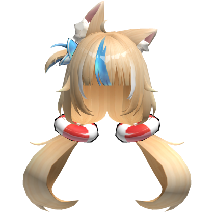 Sameko Saba Smirk Vtuber Blonde Twintail Cat Hair  Roblox item