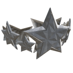 Silver Triangulated Star Crown