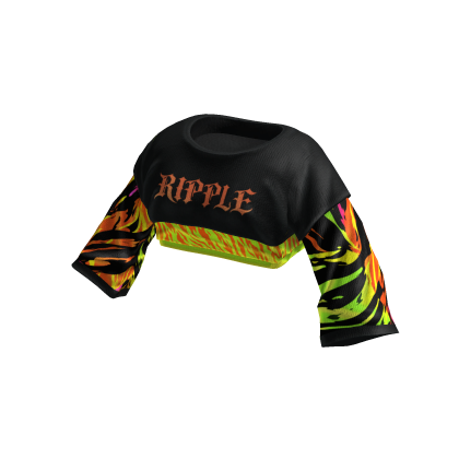 Black Fluorescent Tiger Top