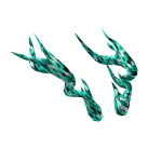 Teal Flecked Horns
