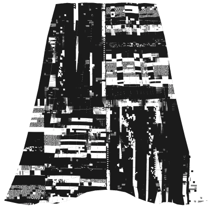 Monochrome Glitch Cape Roblox item