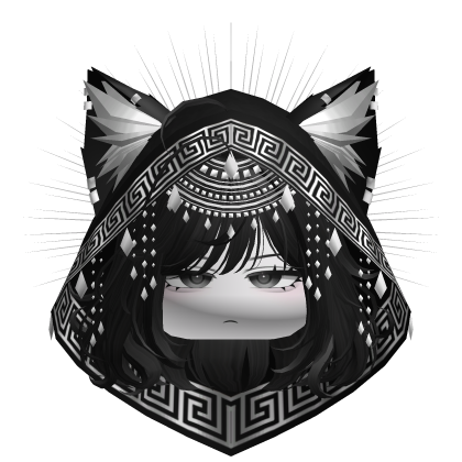 Egyptian Bob w/ Divine Silver Black Hood