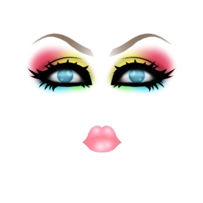Eerie Makeup™ || Rainbow Custom Makeup Roblox decal