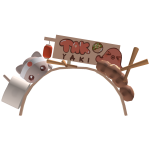 Kawaii Takoyaki Cat Hat (code TakoyakiCatHat1)