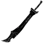 White Crooked Barbarian Sword