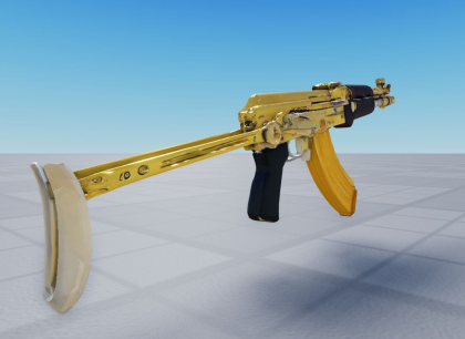 (WORKING GUN) Rifle AK104 GOLD EDITION Tool [PBR] preview 2