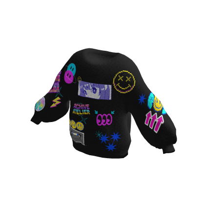 ARCHIVE - Y2K Arcade Party Sweater ( Black ) thumbnail