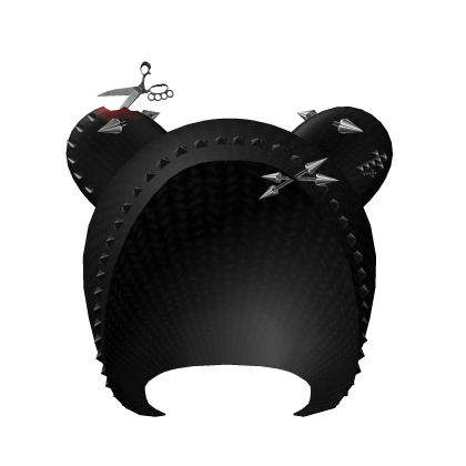 black gothic emo hood spiked studs vkei cross Roblox item