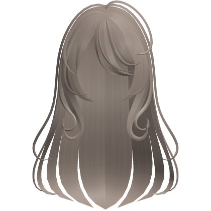 cute long wispy soft anime hair milk tea Roblox item