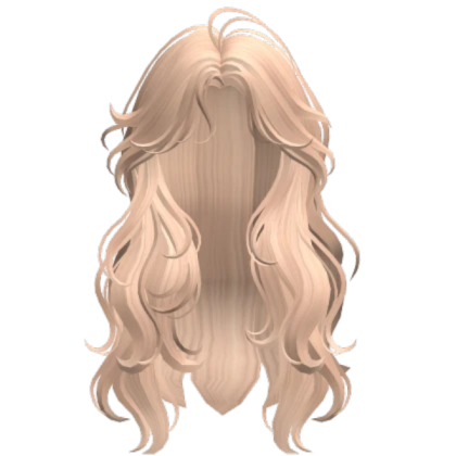 Layered Wavy Hairstyle Blonde Roblox decal