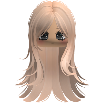 Basic Soft Hair w Cute Lashes Face Blonde Roblox item