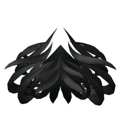 Black Long Feather Cloak Extension Roblox item