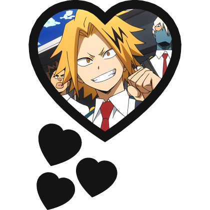 Denki Kaminari Thinking Hearts My Hero Academia