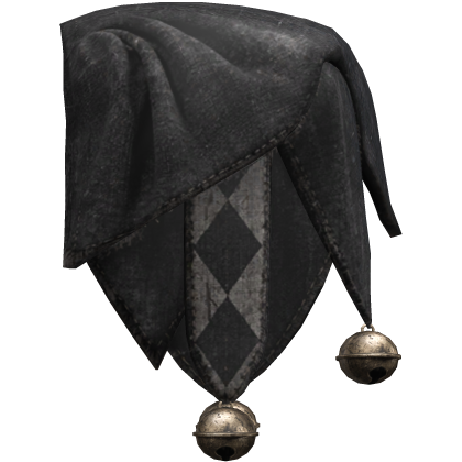 LEFT Black Jester Shoulder Scarf