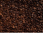 A bunch of roasted coffee beans