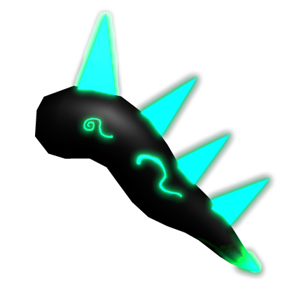 Emissive Cyan Green Spiky Tail