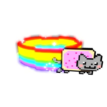 ✨[ GLOWING ] Nyan Cat Collar Sparkles Emissive🐱🌈
