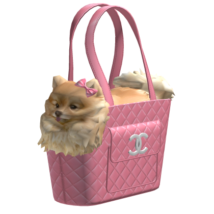 CC dog purse bag mcbling vintage 2000s baby pink thumbnail