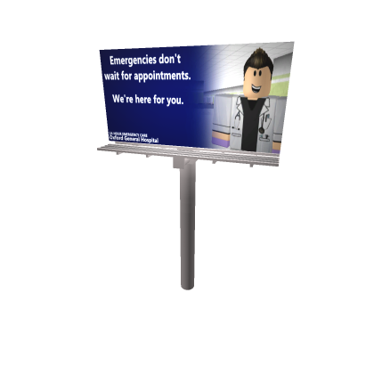 Oxford Hospital + Police Billboard