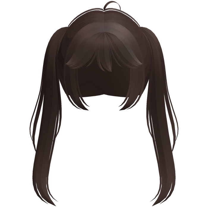 brown kawaii popstar anime pigtails