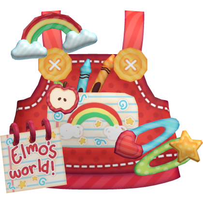 3.0 cute kidcore elmo's world rainbow overalls 🌈 Roblox item